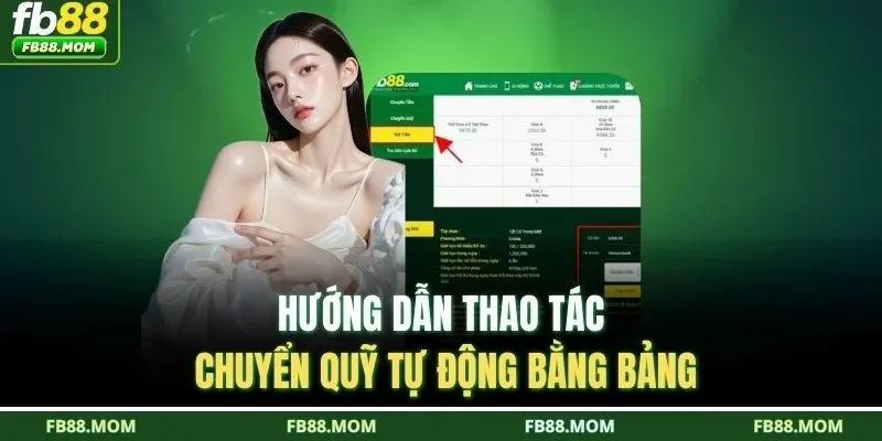 Hướng dẫn thao tác chuyển quỹ tự động bằng bảng